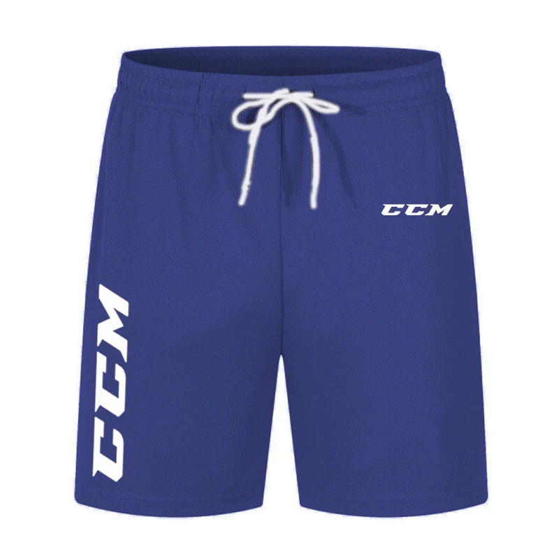 Summer Fashion Brand Mesh Men Casual Shorts Drawstring Waist Comfortable CCM Print 5-point Pants