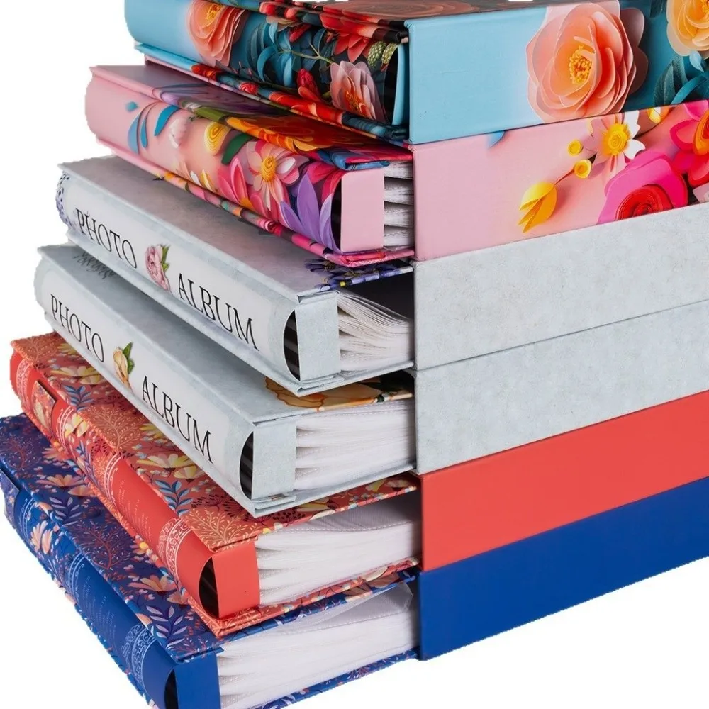 6 Inch 500 Pockets Photo Album Large Capacity Laminated Slip-in Picture Albums Insert Pocket Scrapbook Album Home Storage