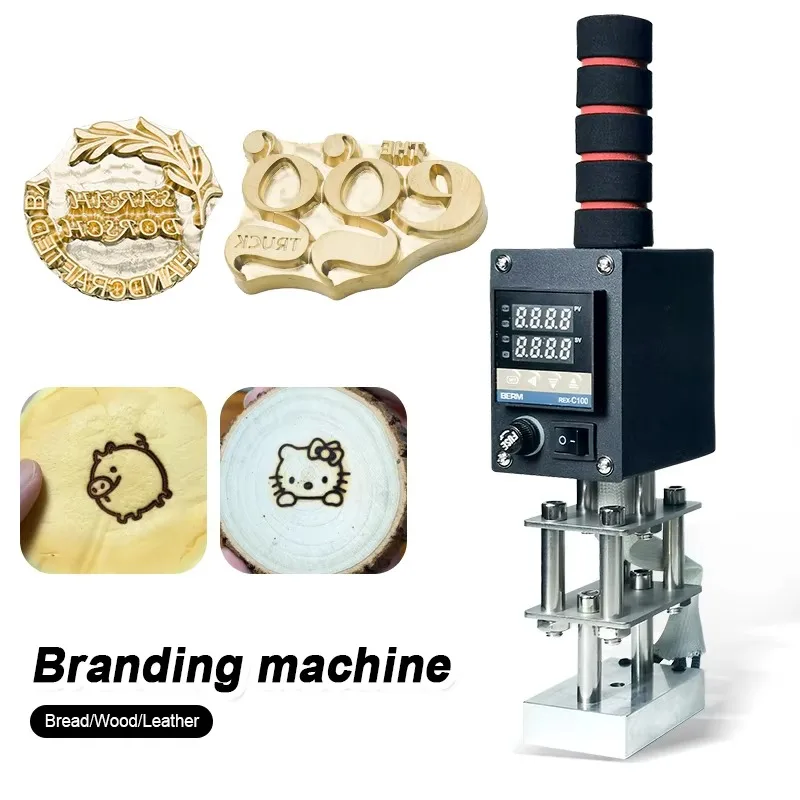 آلة ختم الحروف الجلدية الساخنة قالب النحاس البرنز الخشب والجلود شعار جوز الهند آلة البرنز #1