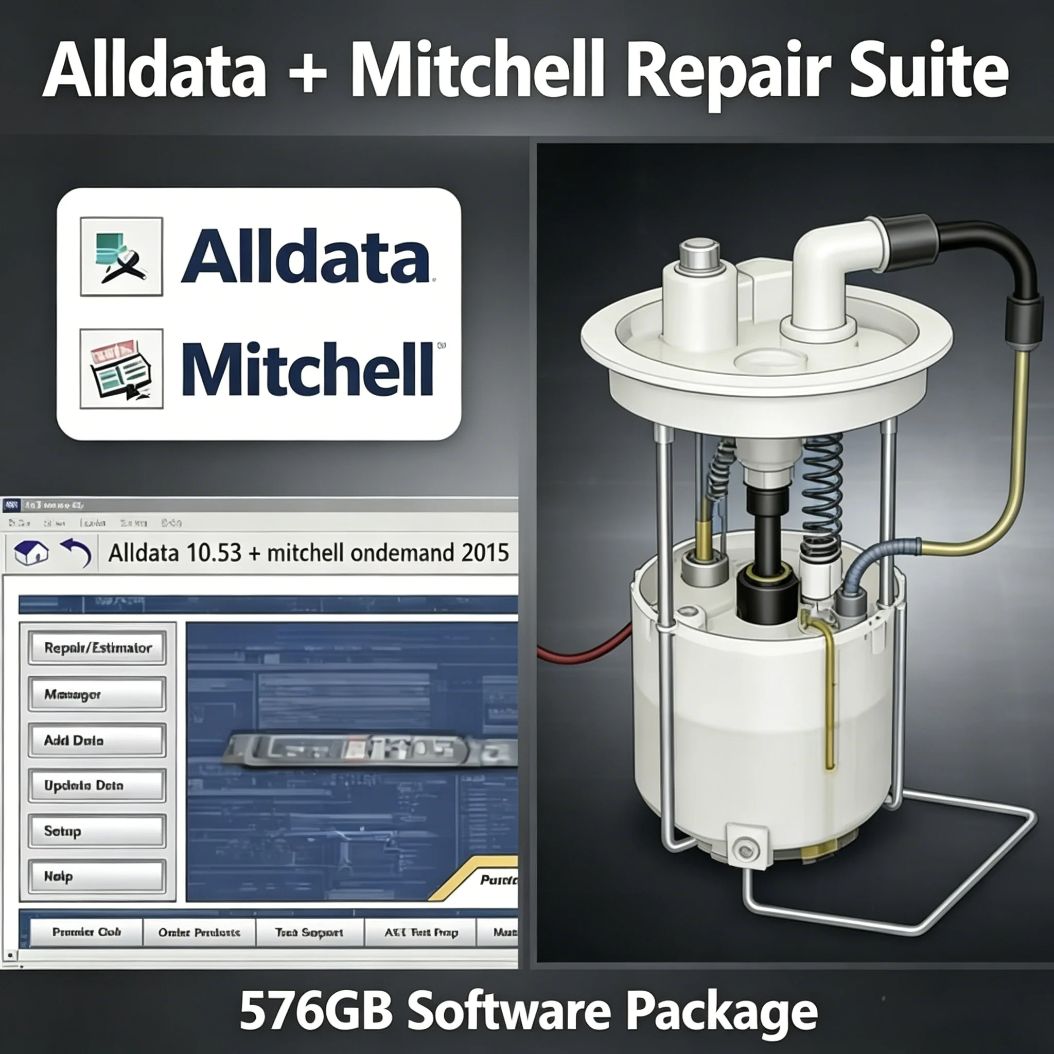 

Hot Latest alldata 10.53 software + mitchel l On demand 5 auto repair alldata software All data car software with Wiring diagram