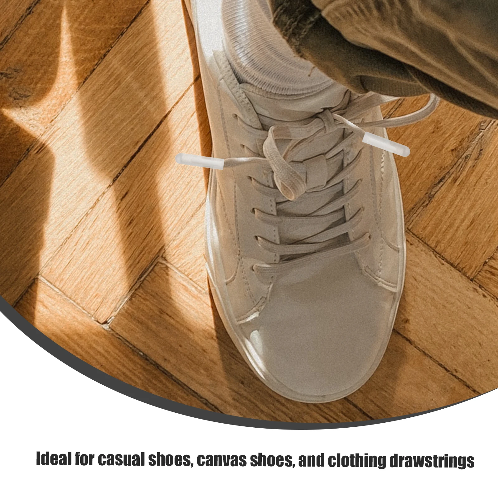 

4pcs Glow in Dark Shoelace Ends Durable Plastic Tips for Canvas Shoes Repair Ideal Outdoor Night Running Sneaker Lace Caps Long