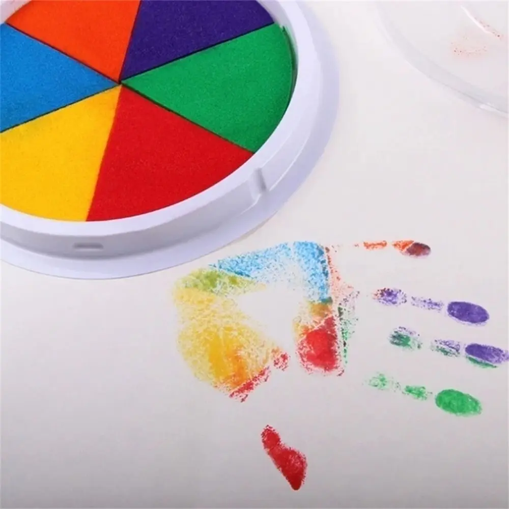 Supplies Creative Non-toxic Card Making Washable Graffiti Printing Mud Paint Ink Pad Finger Painting Inkpad DIY Finger Painting