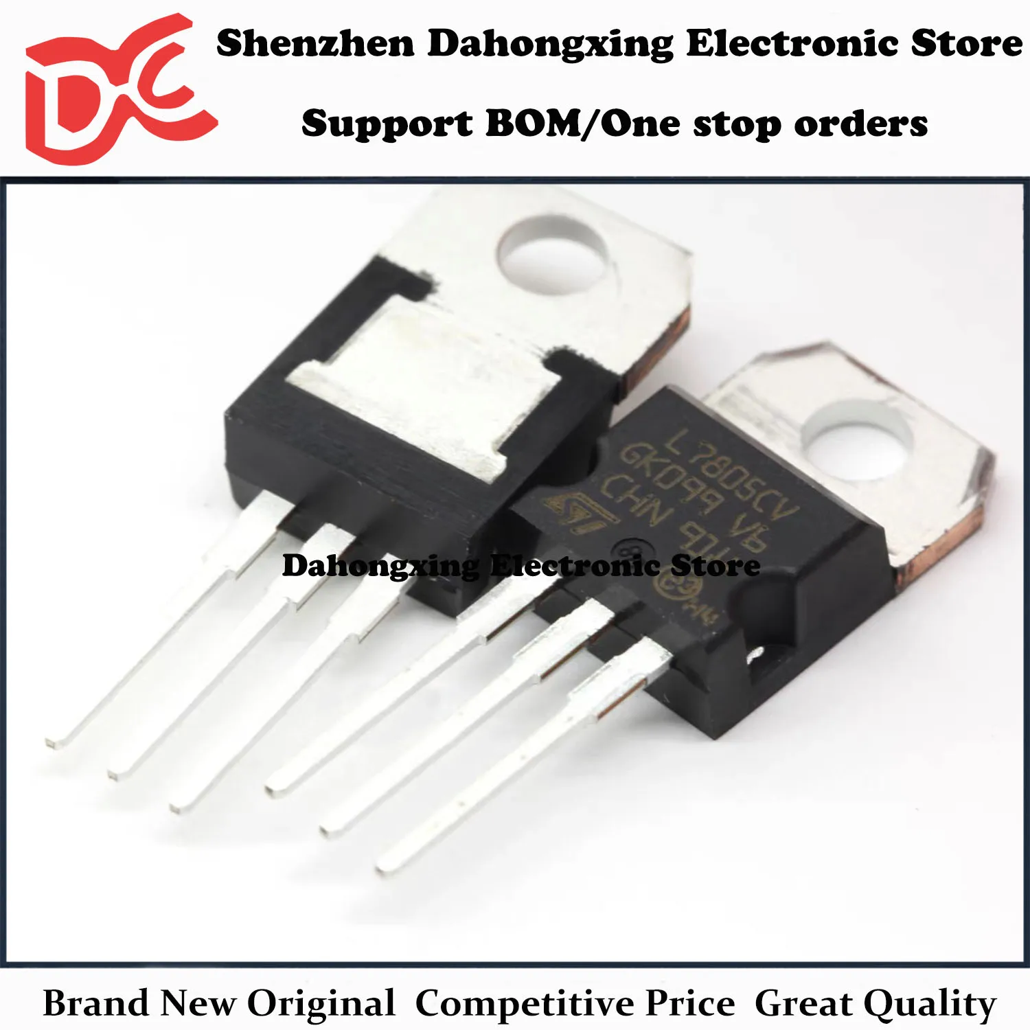 

New Original 20Pcs L7805CV TO-220 5V 1.5A Three-terminal Voltage Regulator Transistor Electronic Components Great Quality