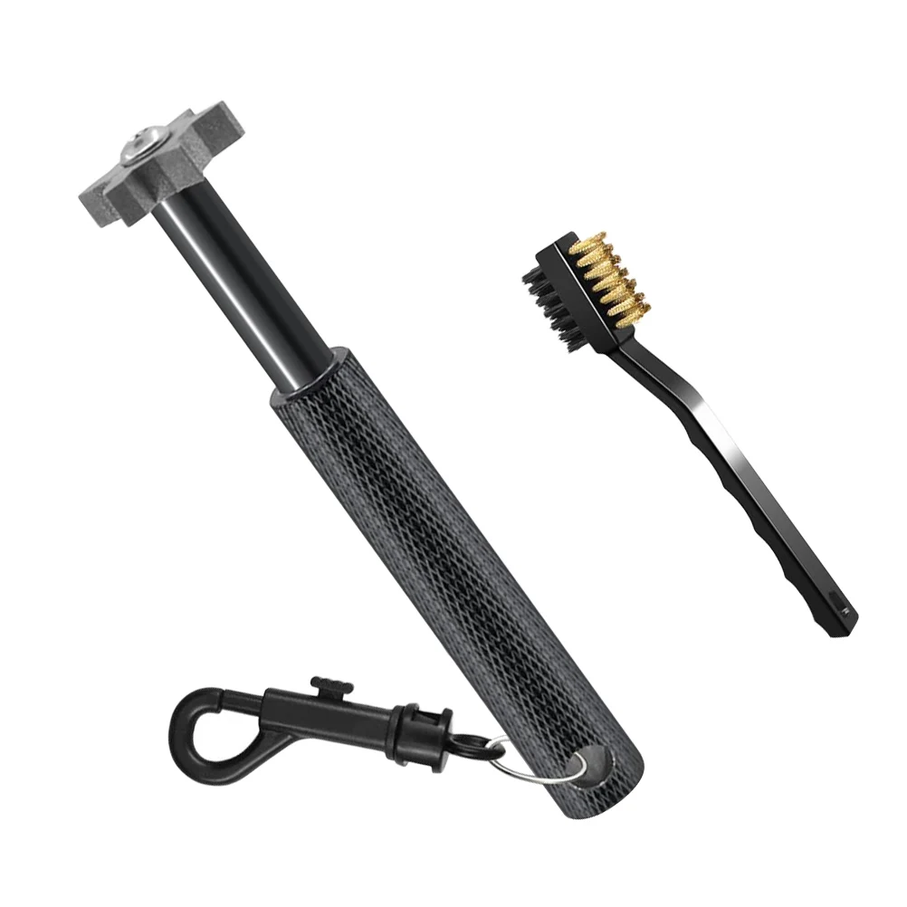 

Golf Club Groove Sharpener Black Cleaner Cleaning Tools Re-sharpen Groove Remove Grit Dirt Premium Material Durable Lightweight