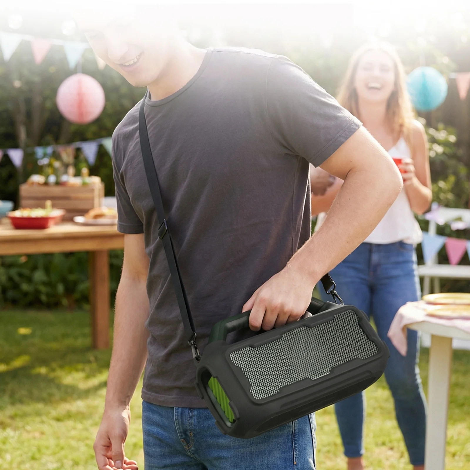 

Protective Case for Soundcore Boom 2 Speaker, Portable Storage Case Carry Bag Protective Cover Shockproof Travel Storage Box