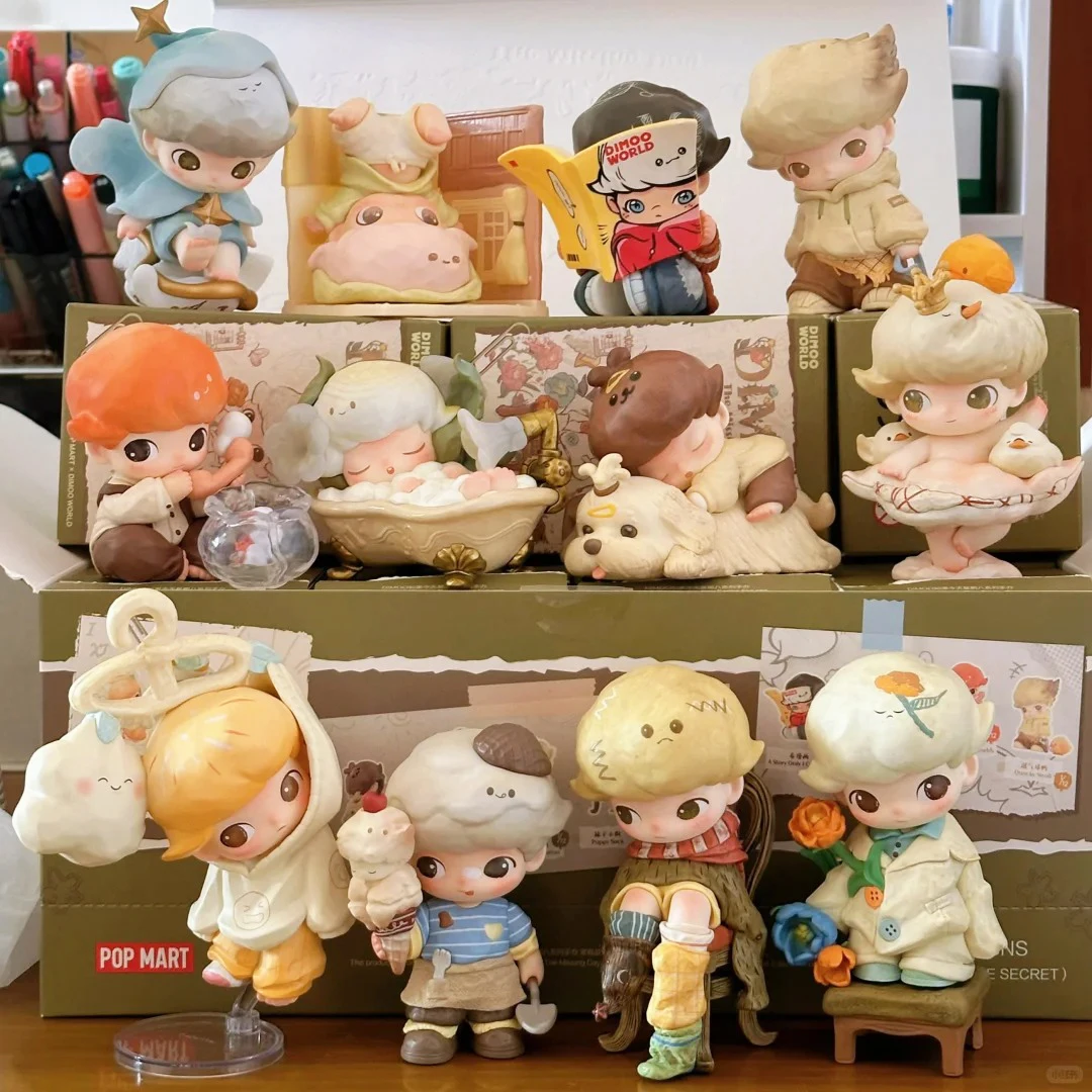 정품 디무 더 미싱 데이 시리즈 블라인드 박스 귀여운 디무 피규어 미스터리 박스 서프라이즈 데스크탑 장식 수집 모델 장난감 어린이 선물