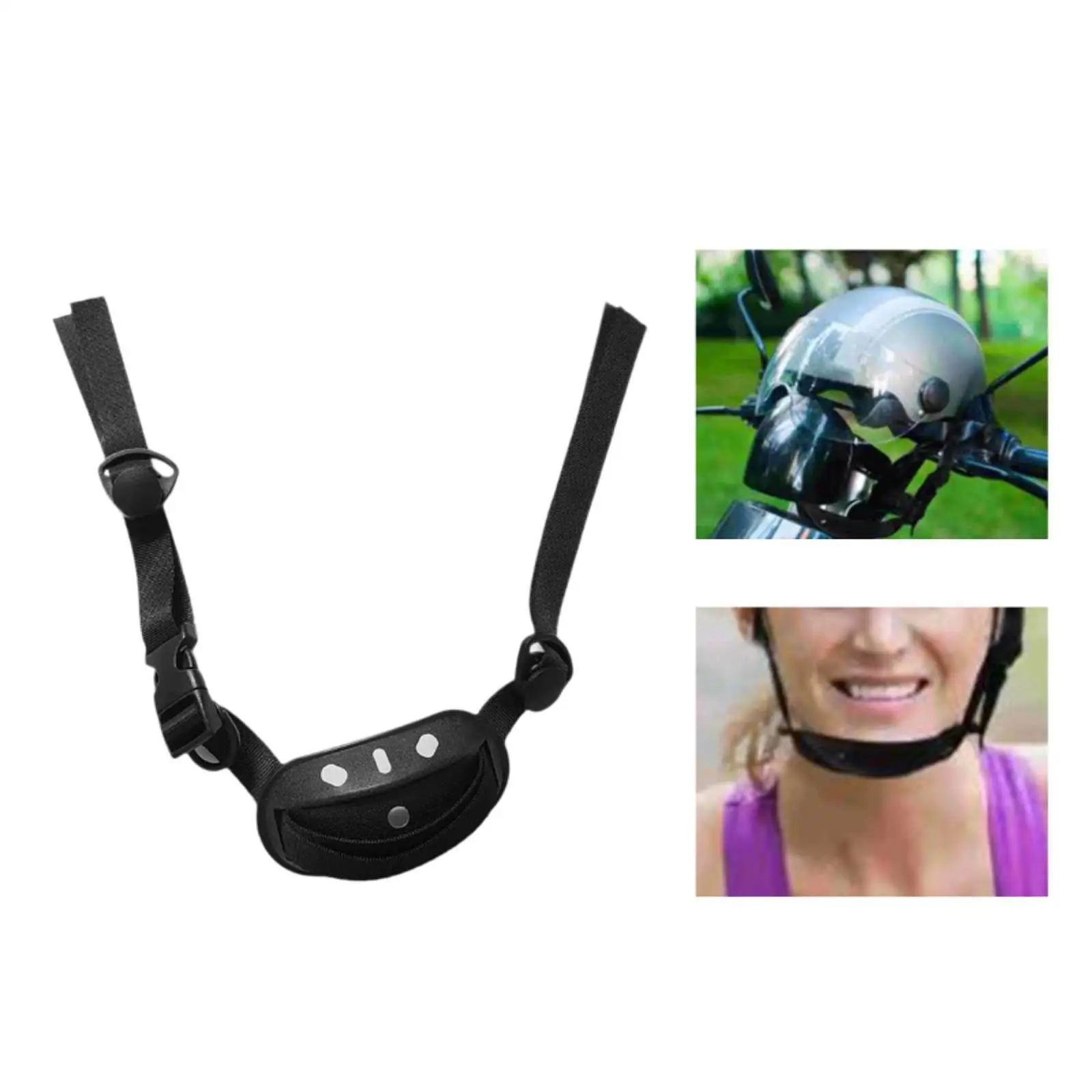 ヘルメットあごストラップ あごカップ付き 交換用あごバンド 安全ヘルメットあごストラップ バックル付き バイクソフトボール用 ほとんどのヘルメット