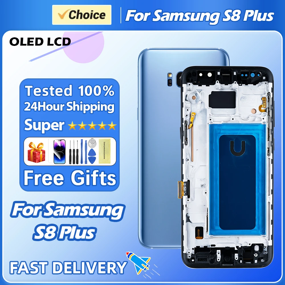 6.2\'\' For Samsung Galaxy S8 Plus LCD For Samsung Galaxy S8+ SM-G955F  Super AMOLED LCD Display Touch Screen Digitize Assembly