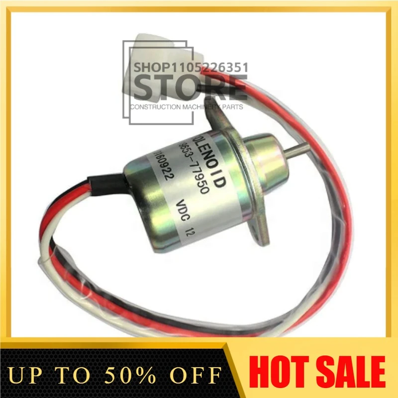 1503ES-12S5SUC5S 119653-77950 Fuel Shut Off Solenoid for Woodward M806808 for Yanmar 3TNE84 Engine