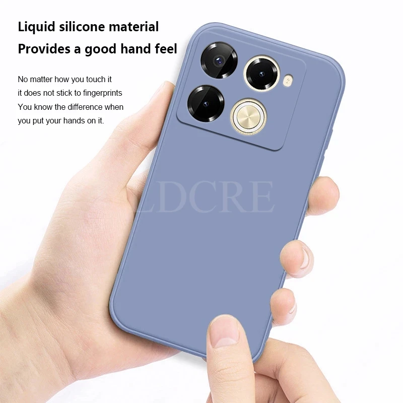 For Infinix Note 40 Pro Case Liquid Silicone Infinix Note 40 Pro Cover TPU Rubber Shockproof Protector Case Infinix Note 40 Pro