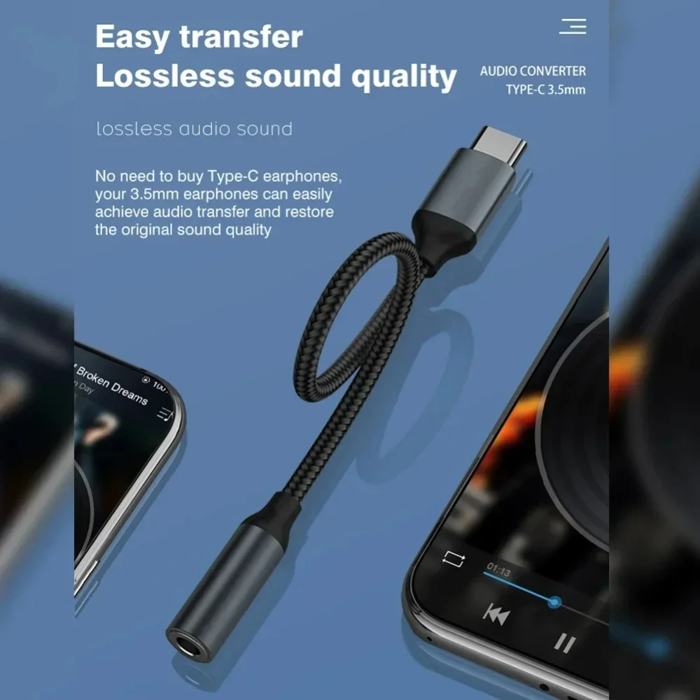 USB C 3.5mm Audio Adapter USB  - Audiophile Headphone Wired recension och pris