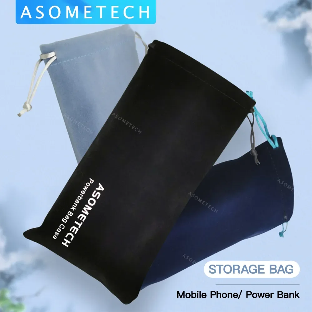 Power Bank Case Bag Carring Pouch Drawstring Bag Travel Portable Protective Storage Bag For Power Bank Mobile Phone Accessories