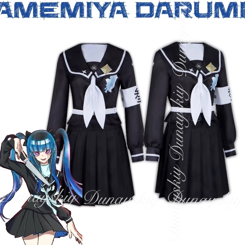 The Hundred Line - أكاديمية الدفاع الأخيرة - لعبة Amemiya Darumi التأثيرية مع Jk Landmine هو أزياء فتاة مراهقة التأثيرية بدلة كاملة