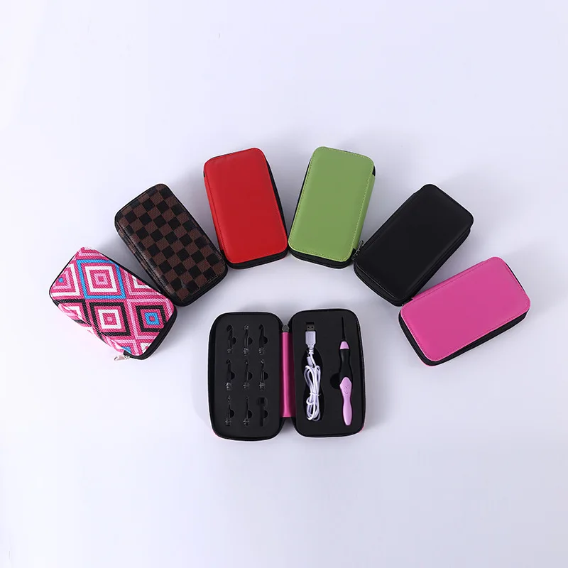 Knitting Tool Crochet Set LED Luminous Crochet 9 in 1USB Charging To Adjust Brightness