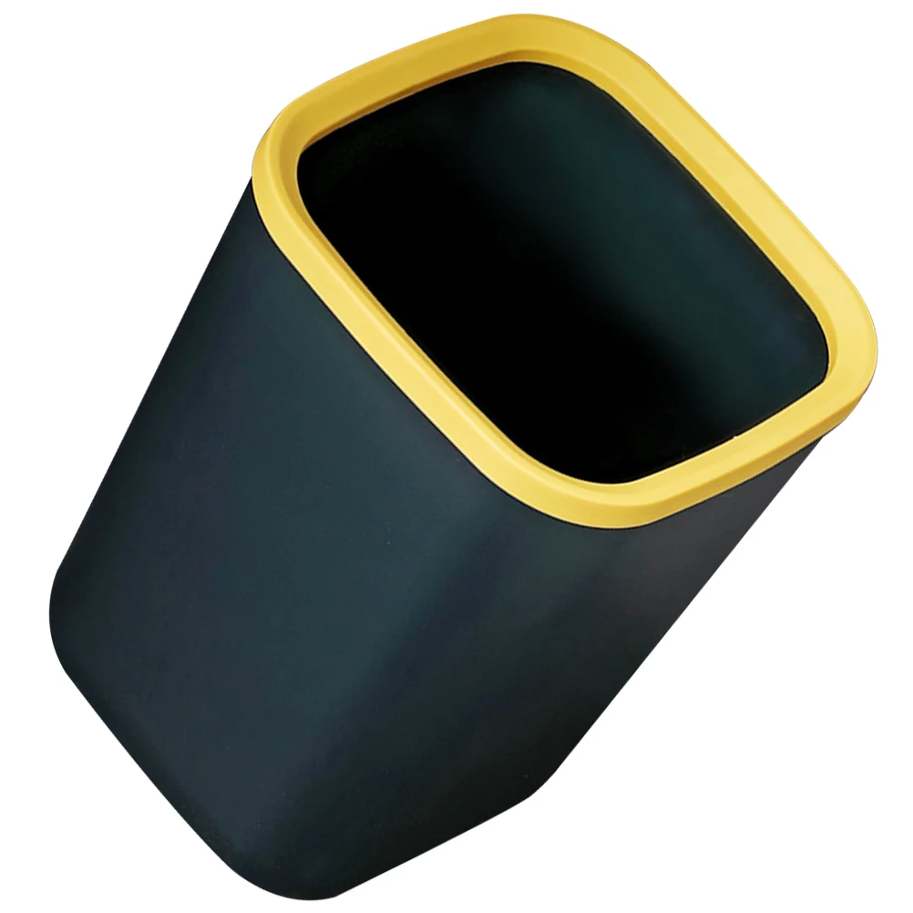 

Square Trash Can 10L Waste Bin for Home Kitchen Office Plastic Garbage Container Reusable Easy Clean Bedroom Living