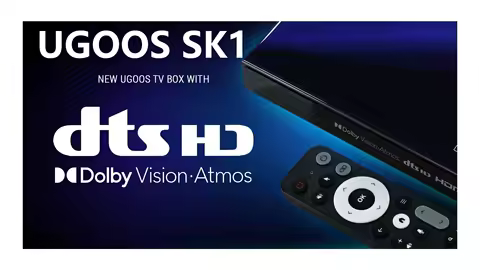 UGOOS SK1 Set Top Box Amlogic 8GB 128GB 12nm 2.0GHZ Android11.0 WIFI6 BT5.2 Smart TV Box 8K 4K Household Media Player VS AM8 Pro