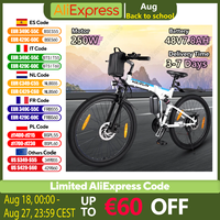 VARUN-M26-3 Foldable Electric Bicycle 250W 48V7.8AH Removable Lithium Battery Adult Electric Bike 26-inch Tire Mountain E-bike