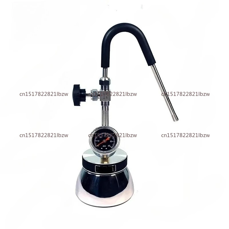 Portable Detachable Steam Milk Frother - Camping-Friendly Foam Maker for Moka Pot