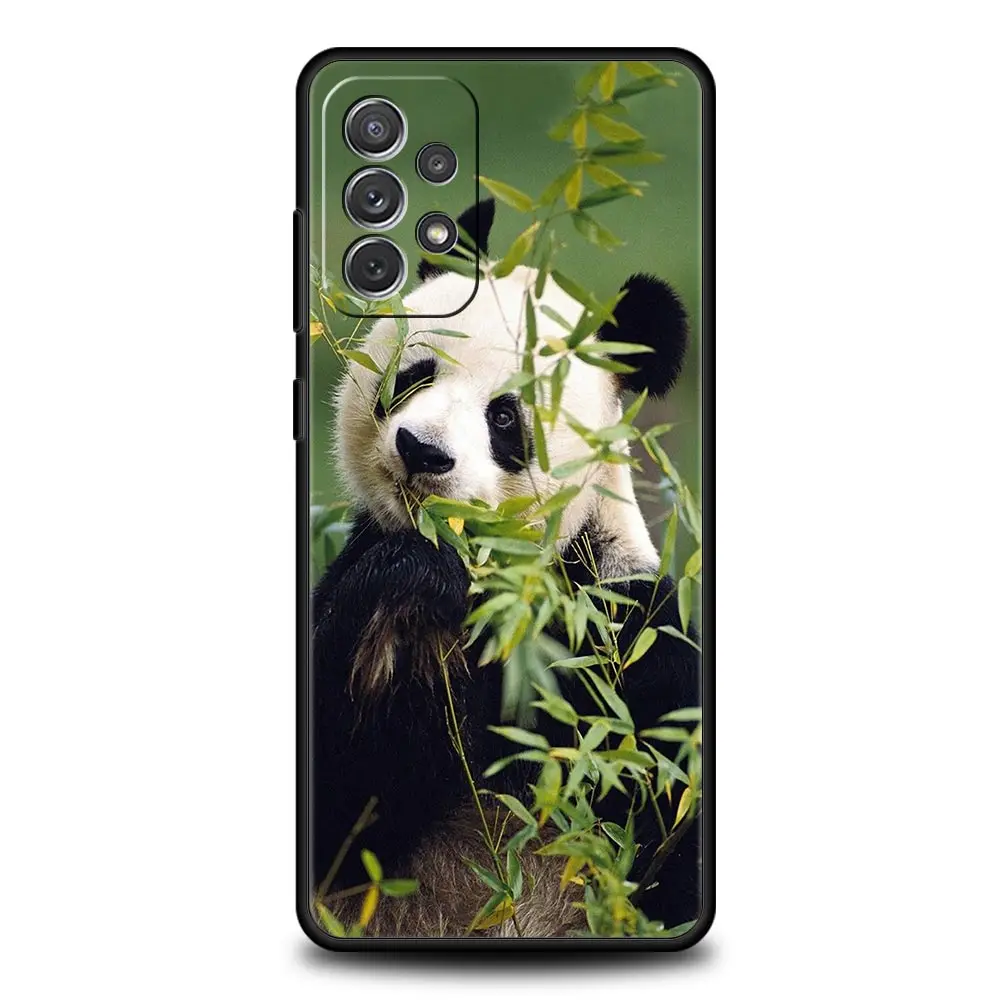 Fubao panda Phone Case for Samsung A51 A71 A21S A12 A11 A15 A25 A31 A41 A52 A32 A23 A33 A53 A73 A03S A05S A13 5G A72 Cover