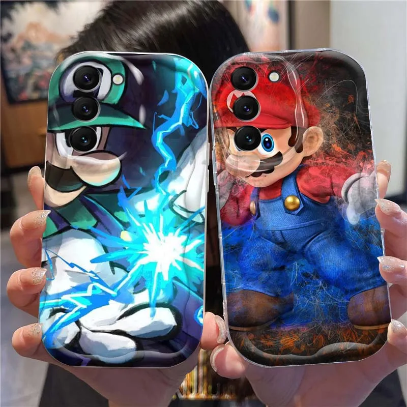 

M-Marios Cool Design Art Phone Case For Samsung S25 S24 S23 S22 S21 S20 A04 A05s A05 A06 Ultra Plus FE 5G Wave Oil