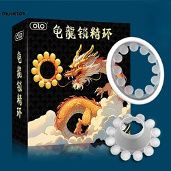 Male Cock Ring 12 Bead spike penis rings for men delay ejaculation long lasting Locking cockring Semen lock Clitoris stimulator