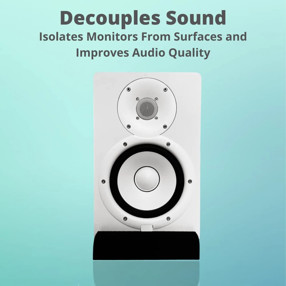 A19E-2 قطعة من وسادات مكبر الصوت الإسفنجية عالية الكثافة - وسادة عزل مكبر الصوت، وسادات عزل الصوت، وسادات مراقبة الاستوديو