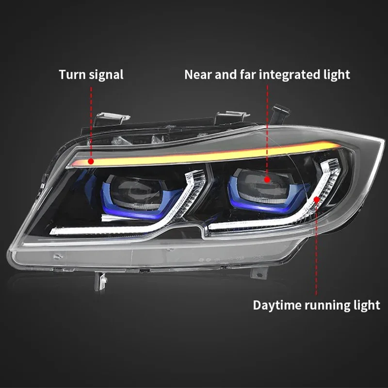 Car Headlamp assembly For BMW 3 Series E90 2005-2012 Upgraded Front Light Dynamic Turn Signals Automobile Parts