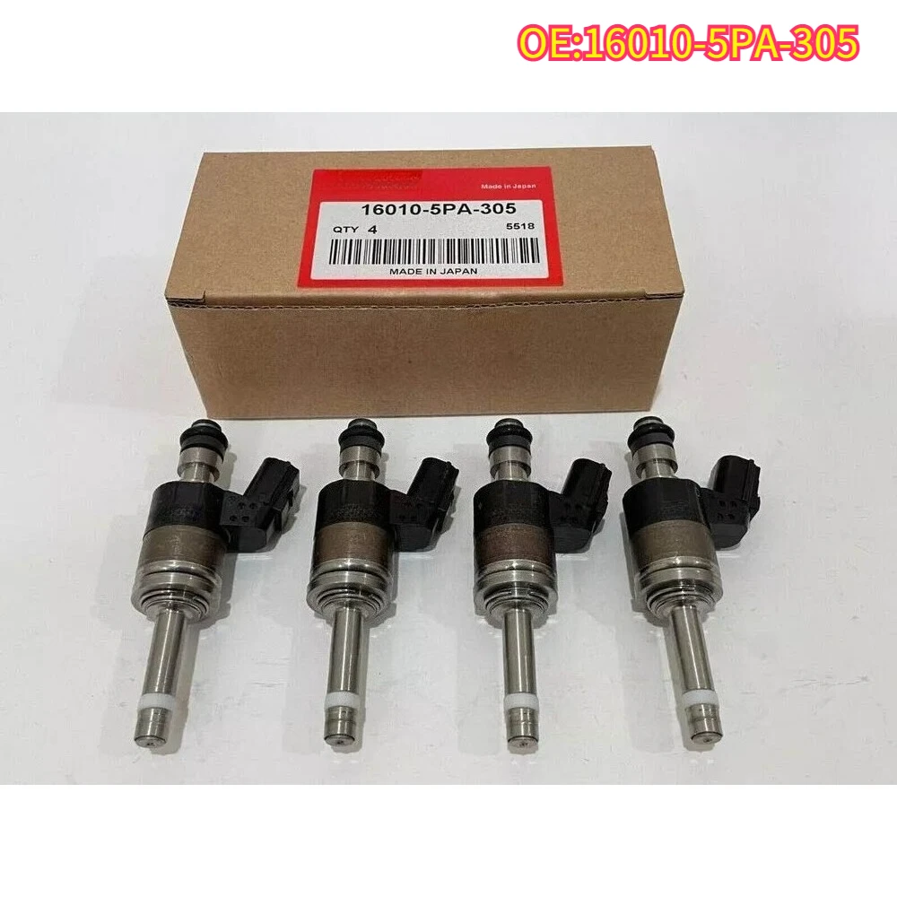 

High quality New For 4pcs 16010-5PA-305 Fuel Injectors Compatible for Honda Accord CR-V Civic 1.5L l4 2017-2021