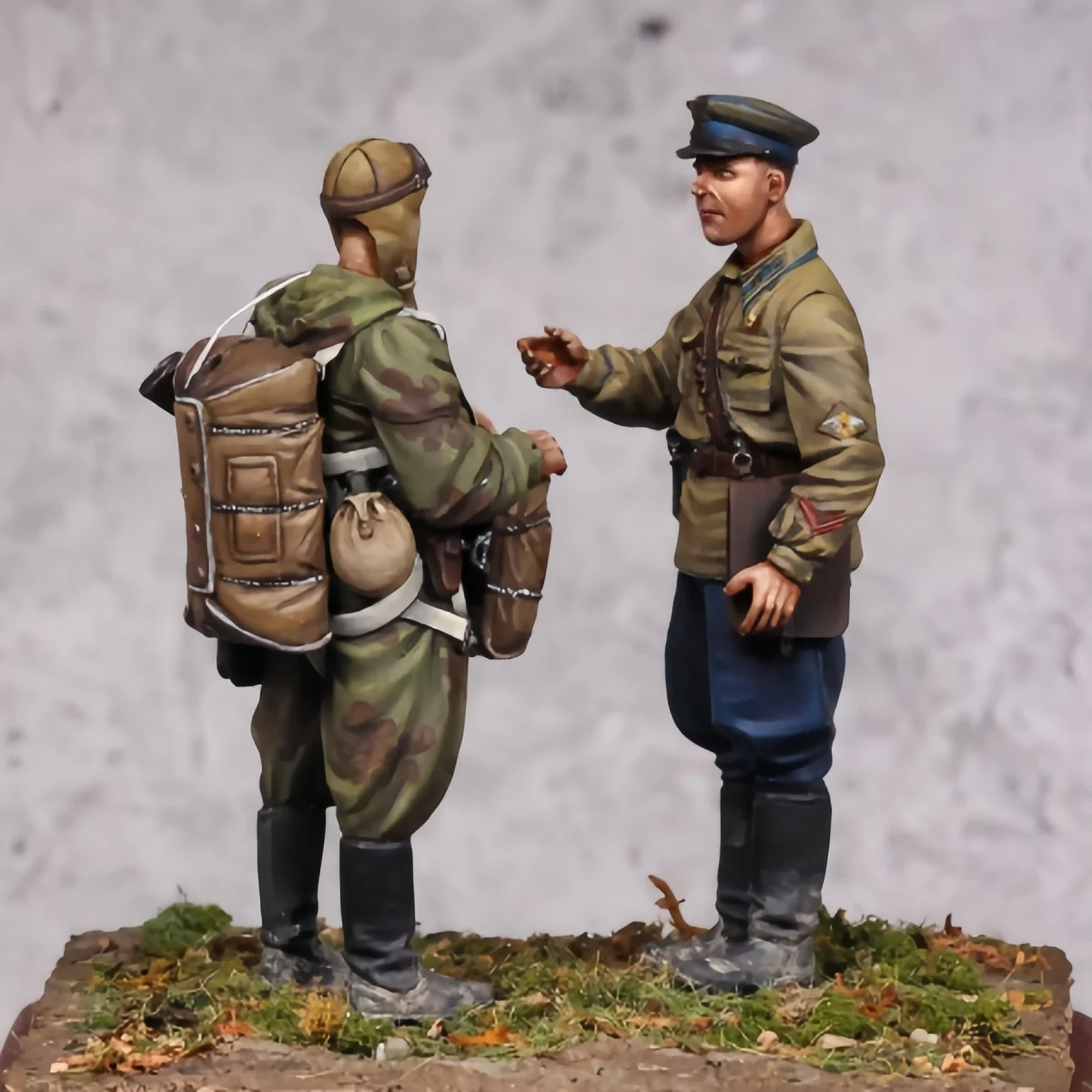 1/35 Resin unpainted model kit, military theme, Red Army Airborne Commander unassembled and unpainted GK, 1277R