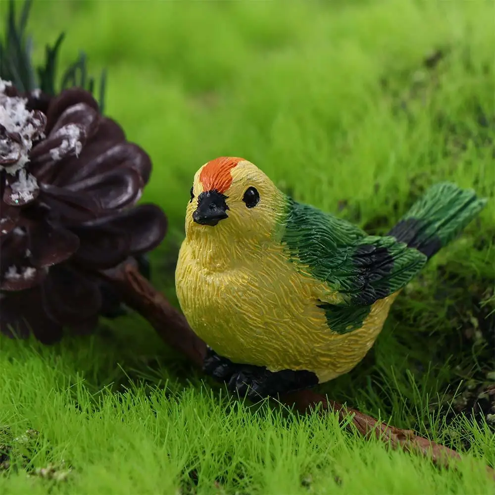 Fairy Garden Animal Model Little Birds Miniature Figurines Mini Resin Craft Fairy Garden Decor