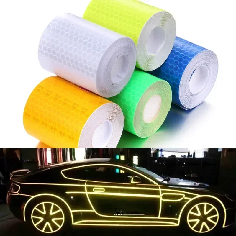 Waterproof Reflective Sticker Night Warning Reflective Sticker for Car Motorcycle 5*300cm Multi-purpose Reflective Tape Material