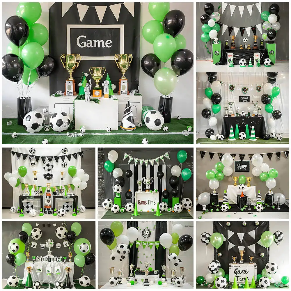 Mocsicka Football Theme Backdrop for Photography Kid Teenager Birthday Party Decor Baby Cake Smash Photo Background Photo Studio