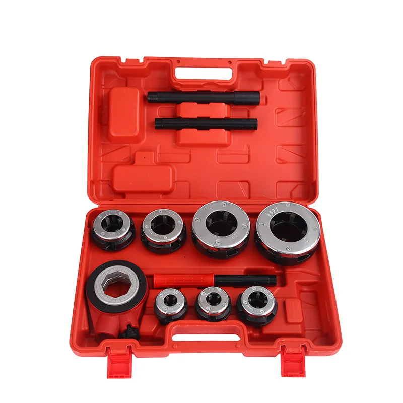 

Manual Threading Machine 3 Minutes -2 Inches Pipe Hinge Plate Handheld Galvanized Pipe Tapping Machine Light Threading