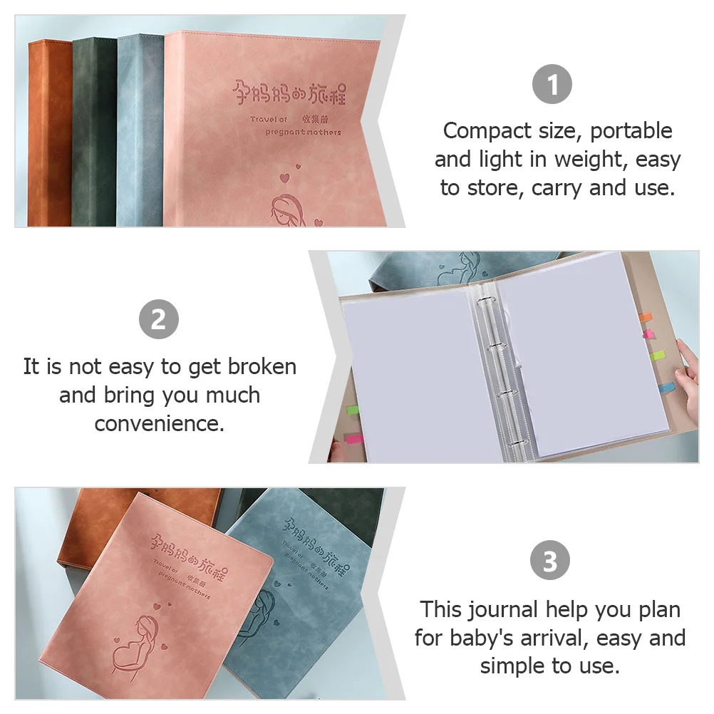 Pregnancy Diary Memory Book for Baby Keepsake Pink Birth and Beyond First Year Journal
