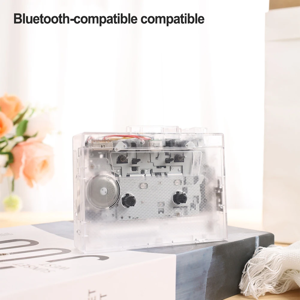 Cassette Player Portable Tape Recorder To Mp3 USB Cassette Capture To MP3 Format Tape Music Player Full Transparent Shell ﻿