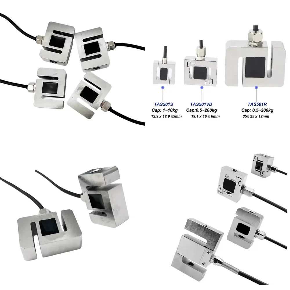 Stainless Steel Mini S Type Load Cell for Compression and Tension 0.5kg 1kg 2kg 3kg 5kg 10kg 15kg 20kg 50kg 100kg 200kg
