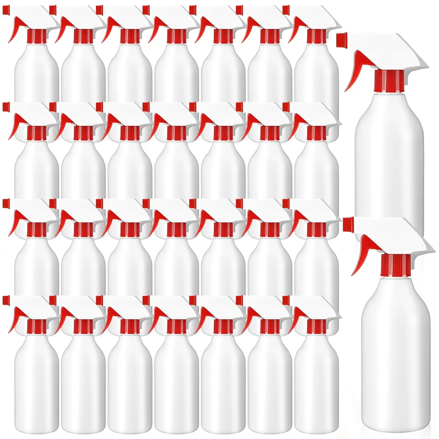 

30 Pack Plastic Spray Bottles 16 oz Leak Proof Squirt Bottle Refillable Empty Bottles Spray Water Bottle Mist Sprayer wi