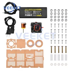 Bobina Tesla de alta frecuencia, vela electrónica HFSSTC, llama de Plasma, CC 36V-40V, tecnología Experimental, Kits de modelos de enseñanza de bricolaje