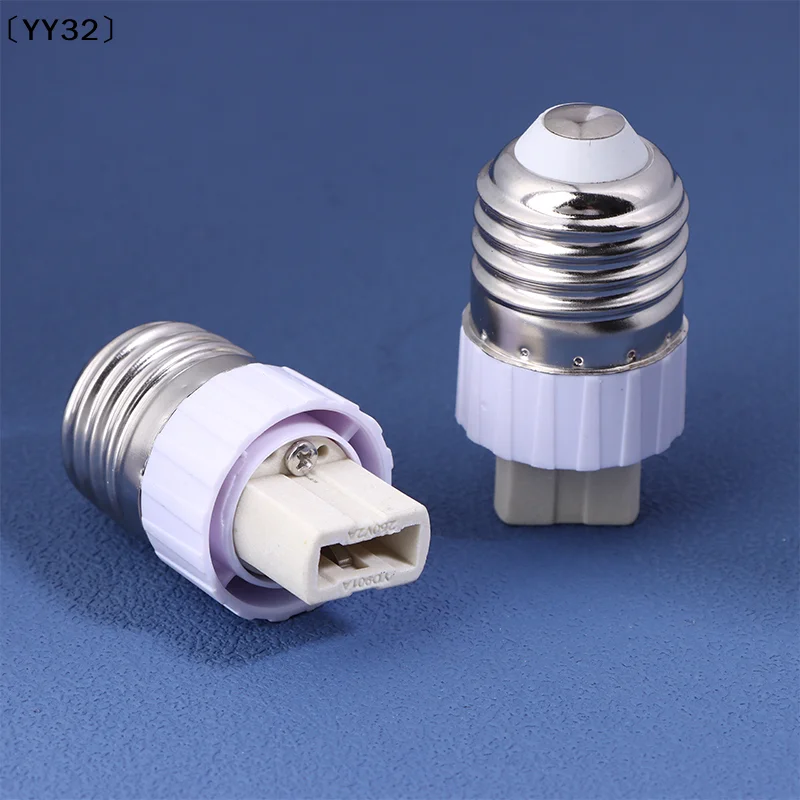 1/6Pcs E27 To G9 Lamp Converter Bulb Adapter Lamp Holder Converter White Conversion Screw Head Bulb Base Holder Extender〔YY32〕
