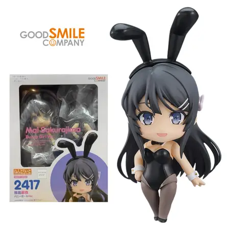 In Stock Original GSC Nendoroid Rascal Does Not Dream of Bunny Girl Sakurajima Mai Bunny Girl Action Figure Anime Figure Model
