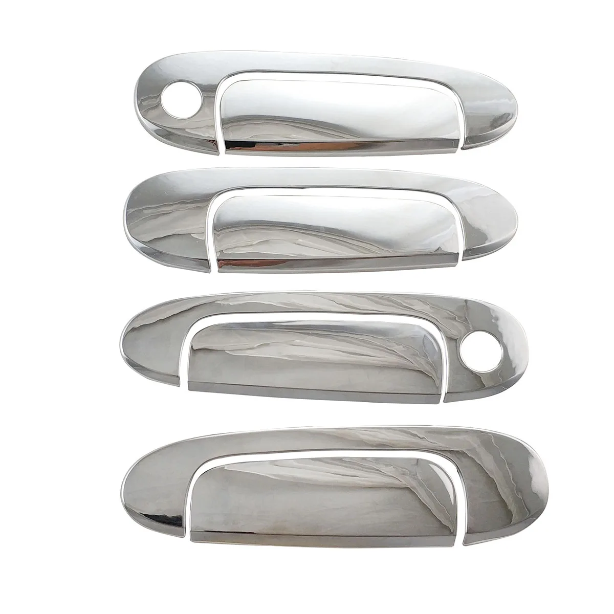 

8pcs New Car Chrome Accessories Plated Door Handle Bowl Covers Trim Paste Style For Toyota Echo 2000 2001 2002 2003 2004 2005