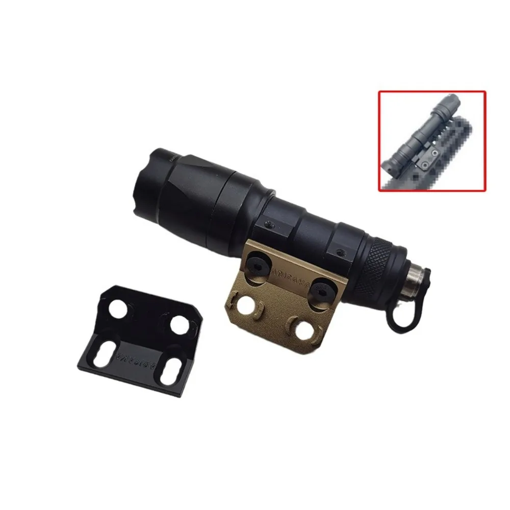 

MLOK Rail Metal Base M300/M600 Tactical Flashlight LED Light Side Replacement Sakura Base