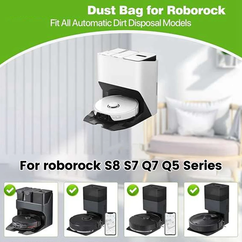 6 sztuk zamiennik worki do odkurzacza do Roborock S8 + /S8 Pro Ultra / S7 Maxv Ultra / Q5 + / Q7 + / Q7 + / Q7 Max + torba do odkurzacza