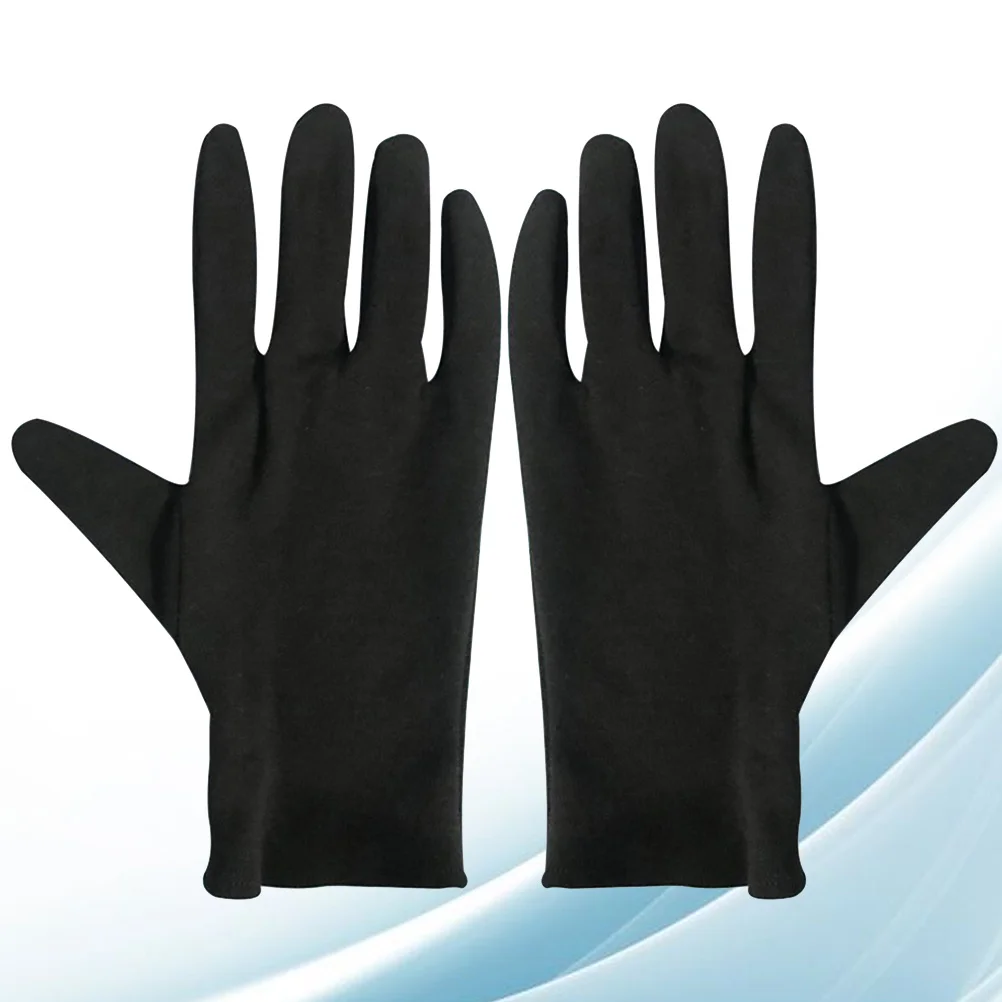 

12Pairs Protective Cotton Gloves Lightweight Work Gloves for Industrial Gardening Cleaning Jewelry Handling Fingerprint