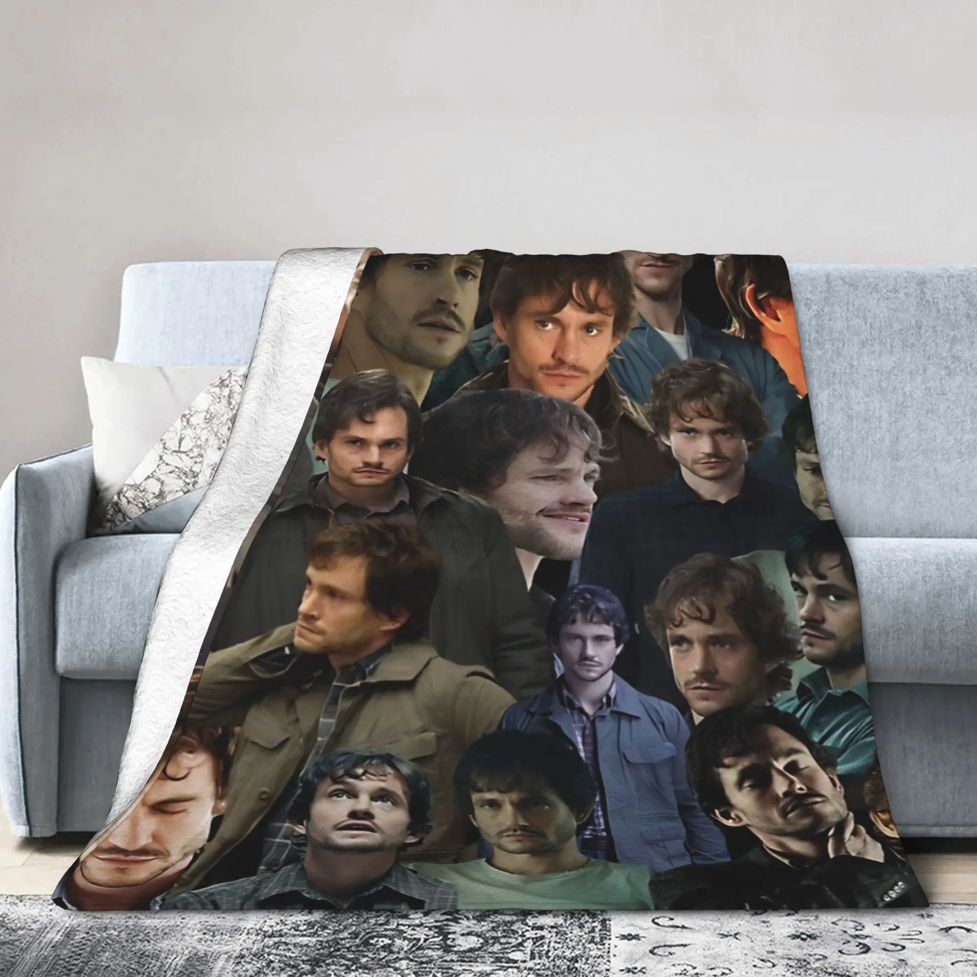 will graham photo collage 4005287359.6760 Blanket Cover Flannel  Warm Throw Blanket for Outdoor Travel Bedspread