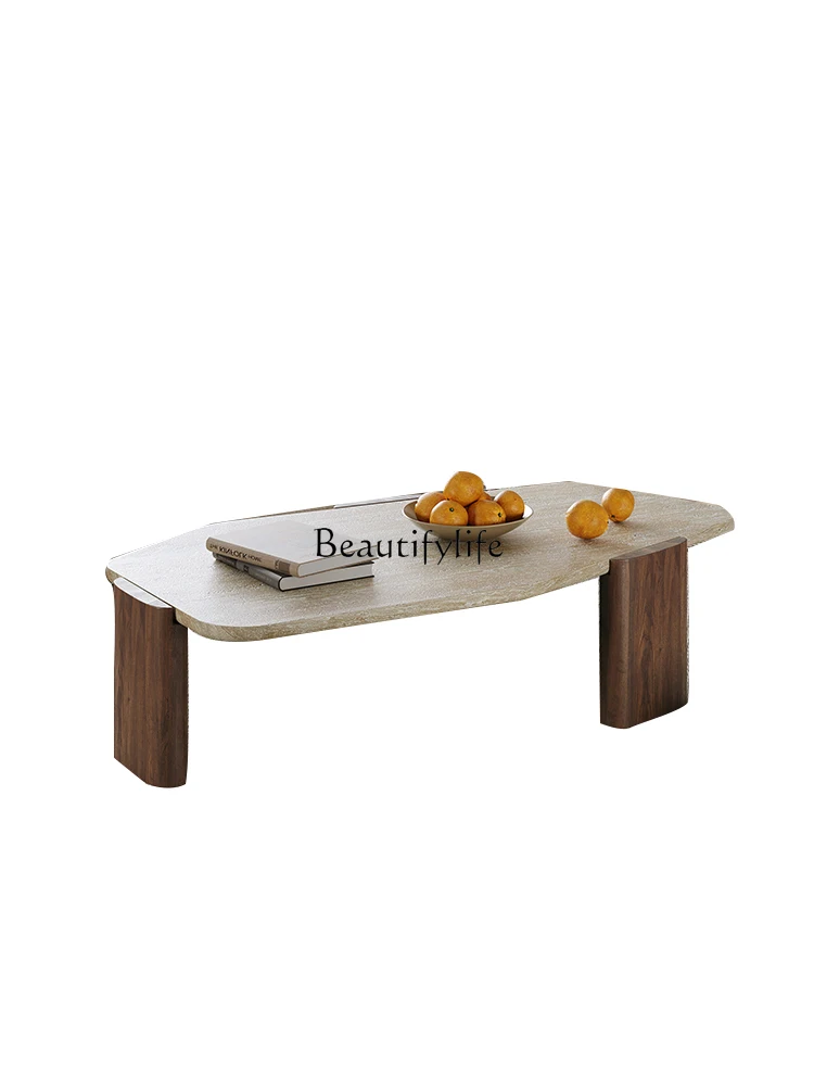 

Ji Ji Feng Shaped Cave Stone Coffee Table Home Living Room Creative Marble Tea Table