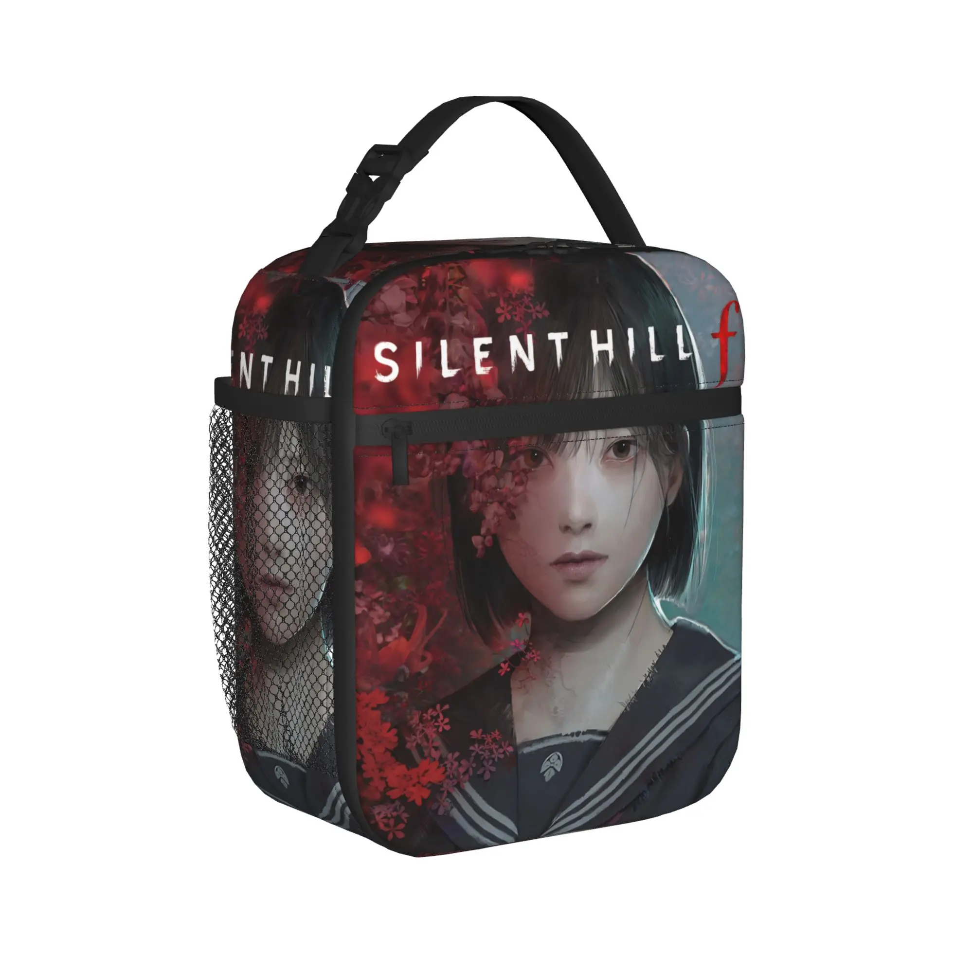 Silent Hill F Horror Game Insulated Lunch Bag for Men Women  Food Container Bags Portable Thermal Cooler Lunch Boxes For Travel