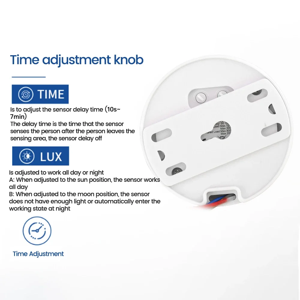 AC85-265V ذكي الإنسان الأشعة تحت الحمراء PIR محس حركة التبديل مفتاح مستشعر السقف كاشف الوجود البشري