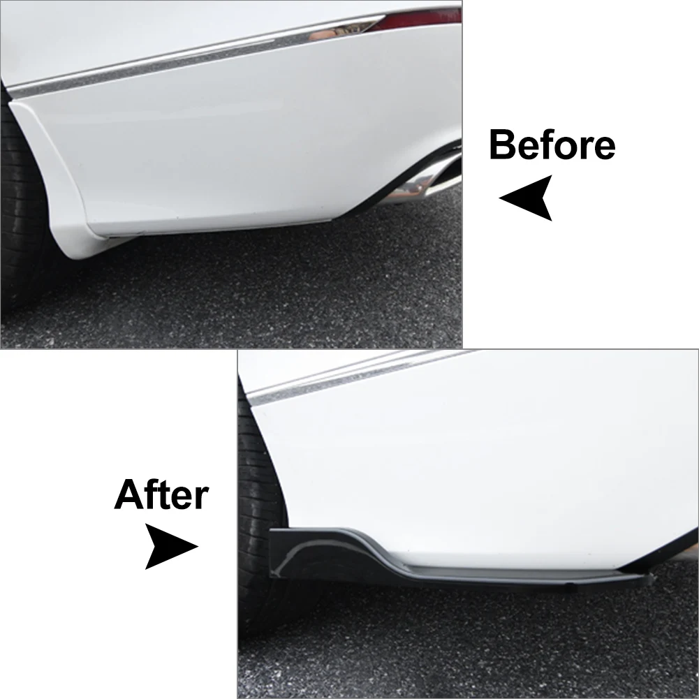 ABS Auto Rear Bumper Splitter Side Air Spoiler Body Kit Trim Wing Decor For 2018 2019 2020 Honda Accord 10th Gen Car Accessories view 5