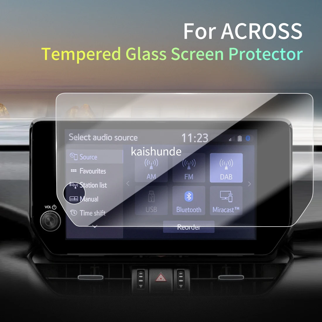 

Защитная пленка из закаленного стекла для дисплея навигации автомобиля (для 26 ACROSS RHD)